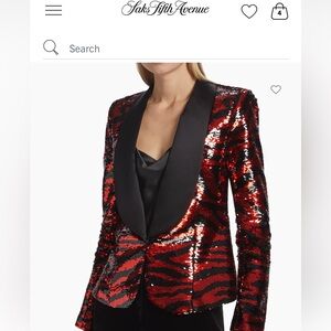 L’AGENCE NWT YUNA SEQUIN TUXEDO BLAZER 👑